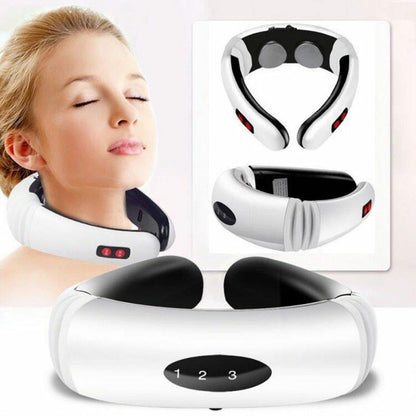 Intelligent Electric Neck Massager with Far Infrared Thermal Pain Relief for Healthcare